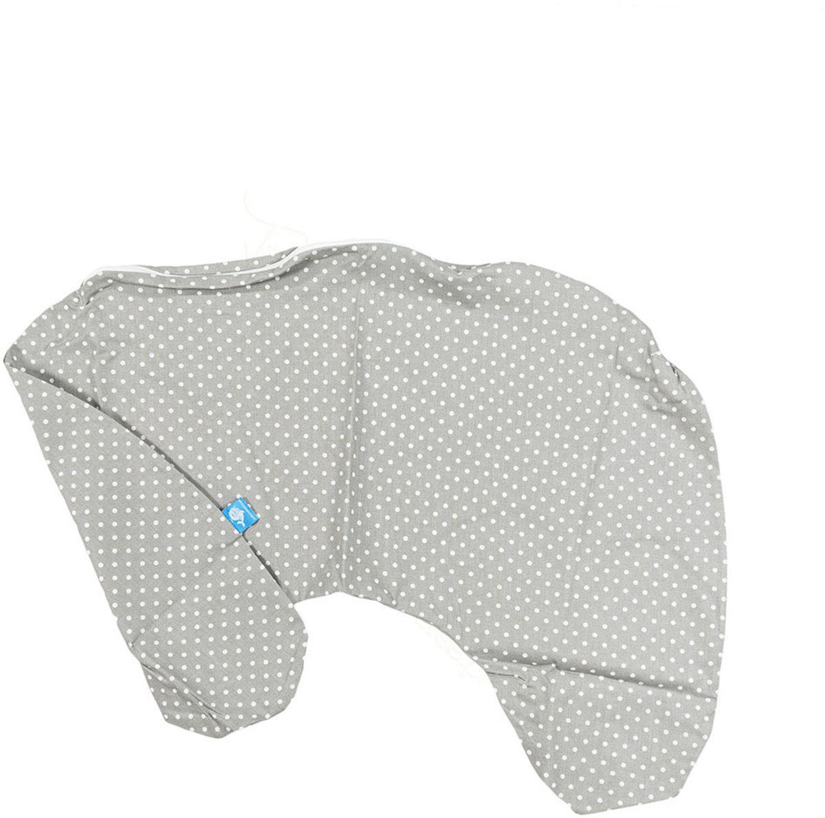 BabyUniverse - Voedingskussenhoes - Kleine Grijze Bloem - 100% Katoen