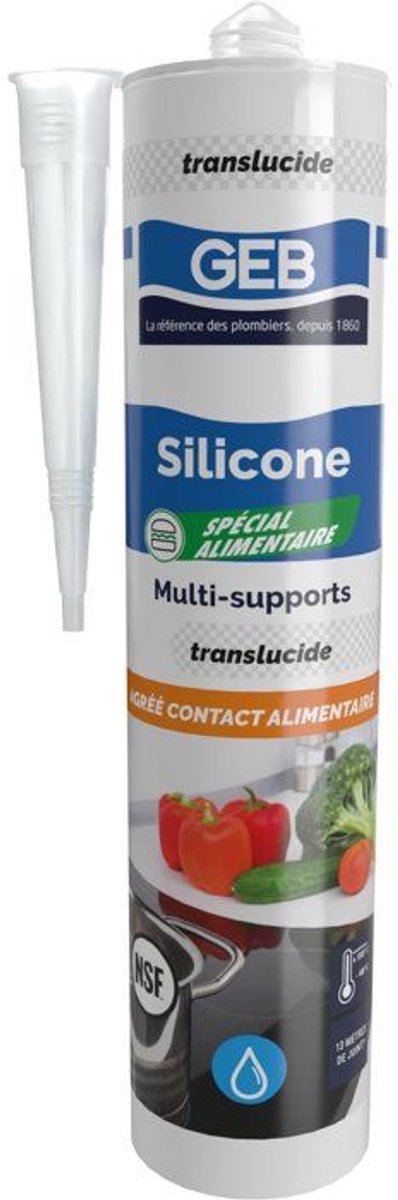 Siliconen van voedingskwaliteit - GEB - Translucent - 310 ml