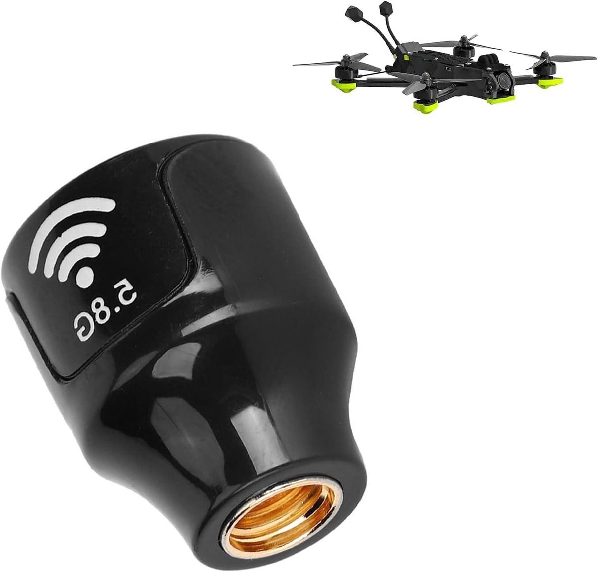 FPV Drone Antenne - Mini Zendontvanger - Signaal Verbeteren - RHCP Richting - 3dBi Versterking - Zwart