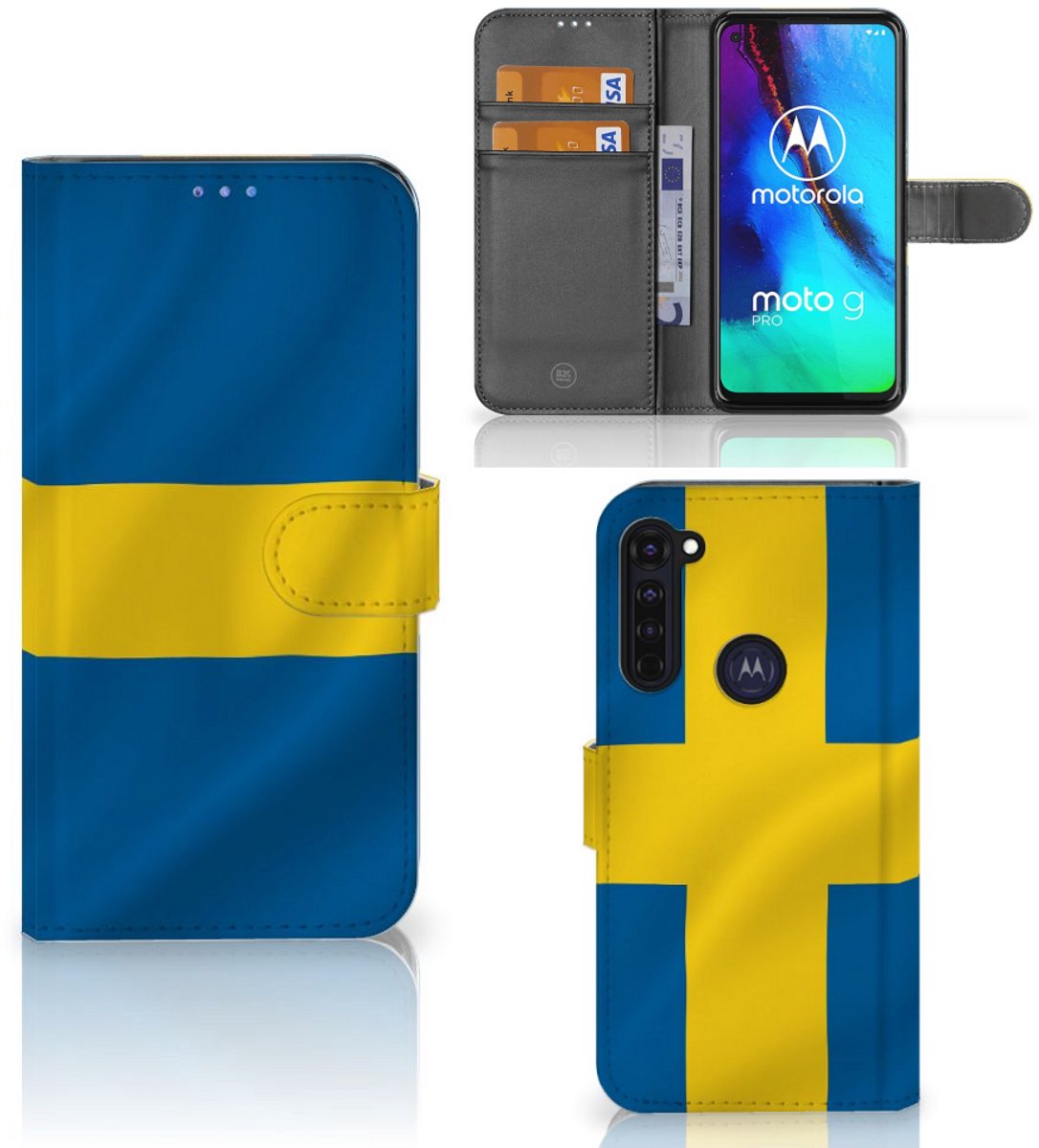 Motorola Moto G Pro Bookstyle Case Zweden