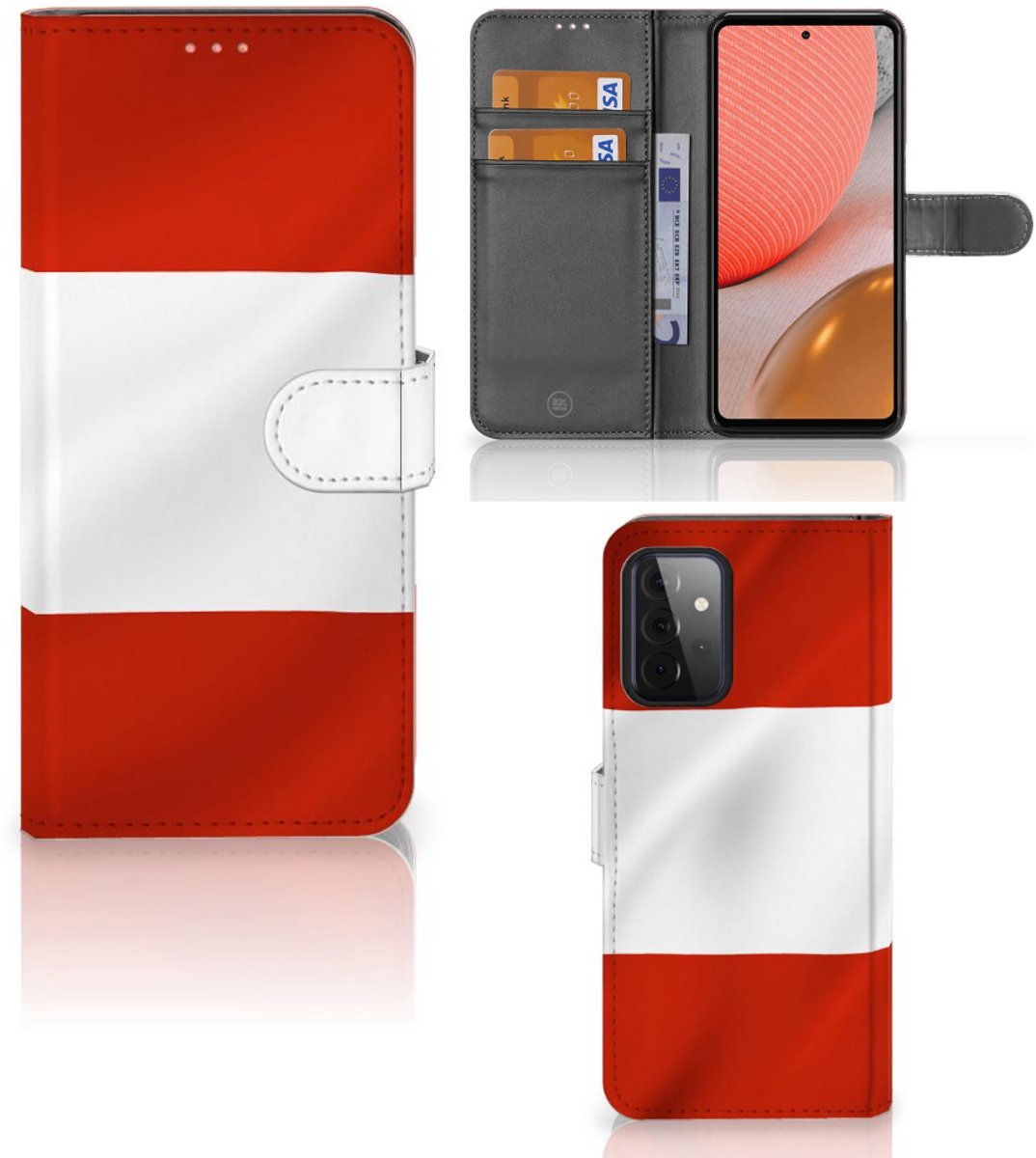 Book Case voor Samsung Galaxy A72 Bookstyle Case Oostenrijk
