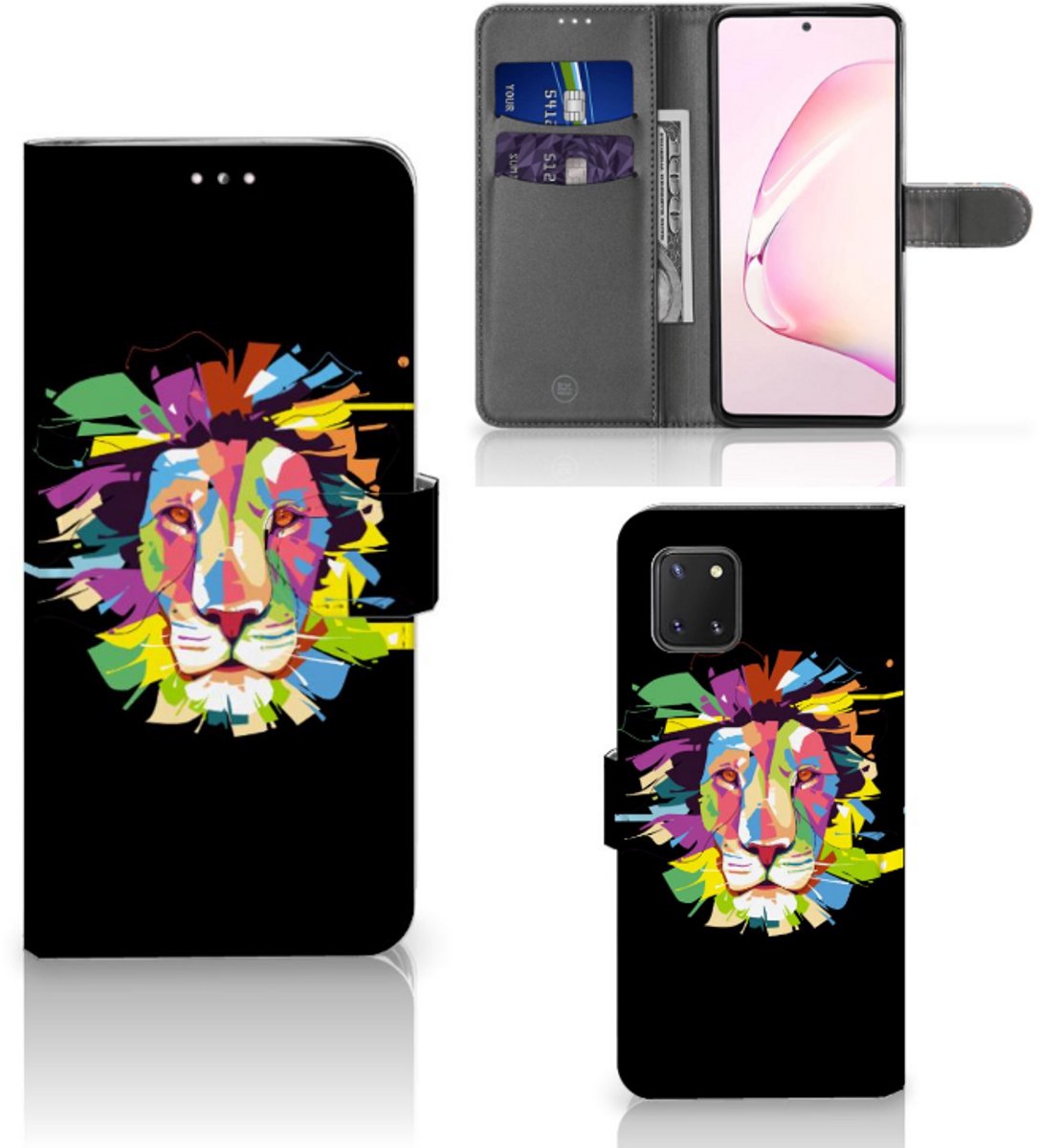 Samsung Note 10 Lite Leuk Hoesje Lion Color