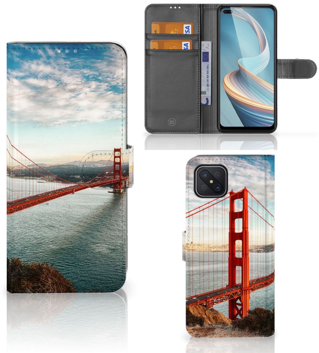 OPPO Reno4 Z Flip Cover Golden Gate Bridge