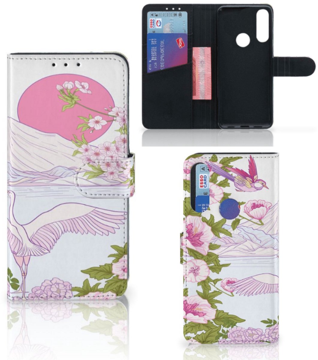 Alcatel 1S 2020 Telefoonhoesje met Pasjes Bird Standing