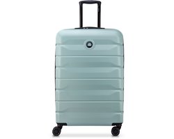 Delsey Air Armour Uitbreidbare Grote Koffer 77 cm - 112L - TSA Slot - 4 Dubbele Wielen - Sage Green