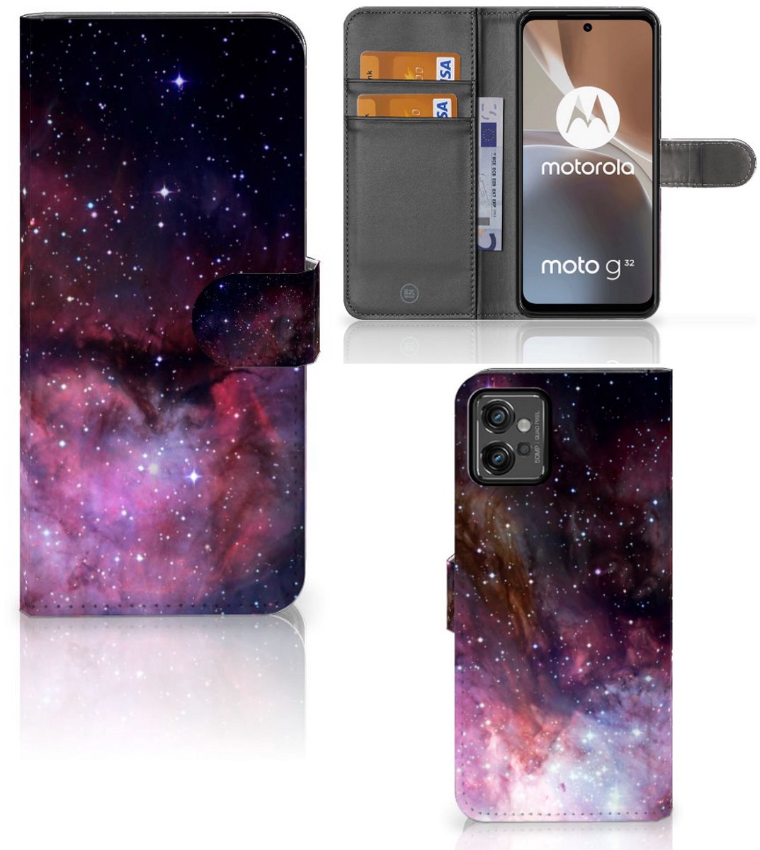 Book Case voor Motorola Moto G32 Galaxy