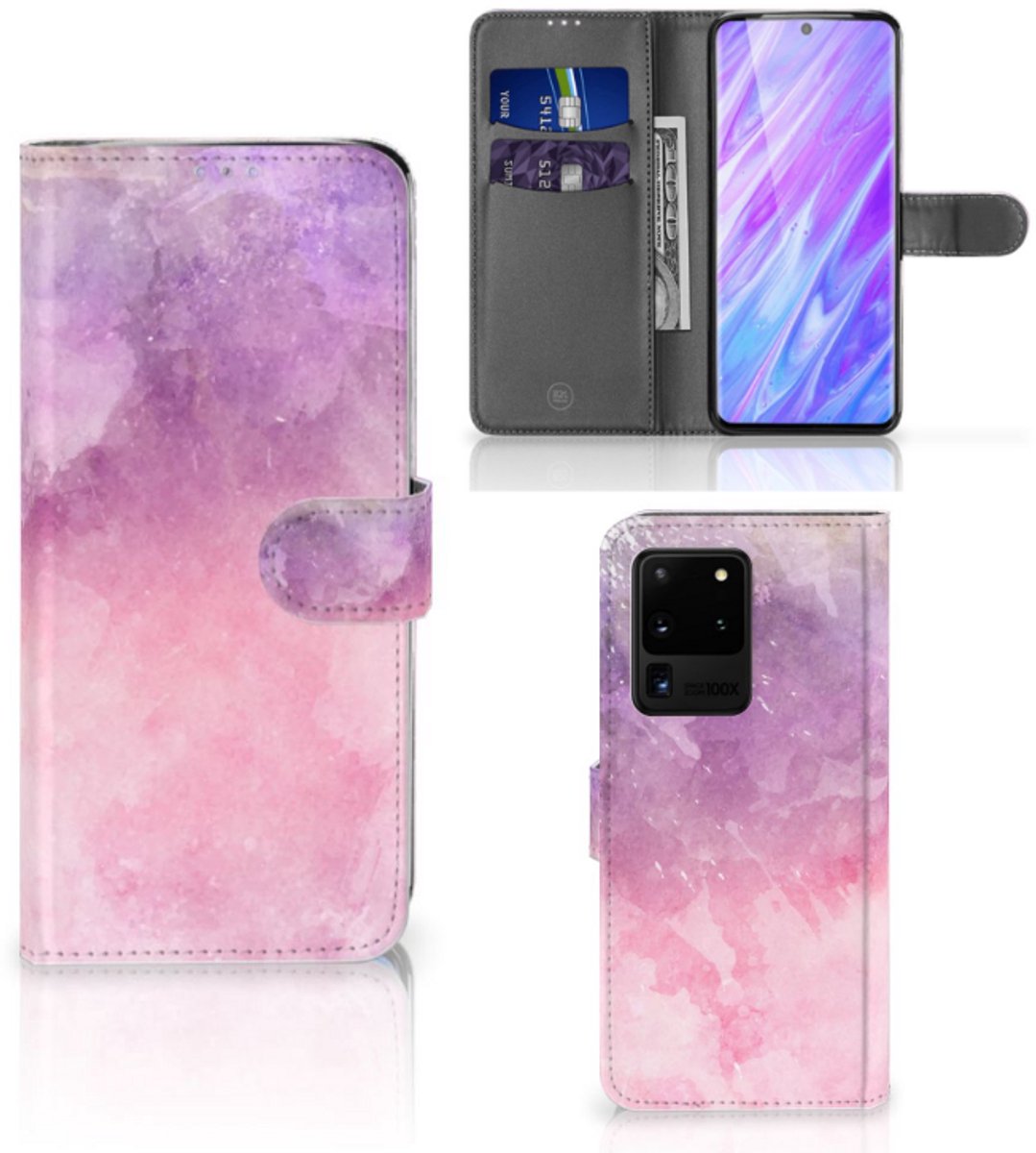 Hoesje Samsung Galaxy S20 Ultra Pink Purple Paint