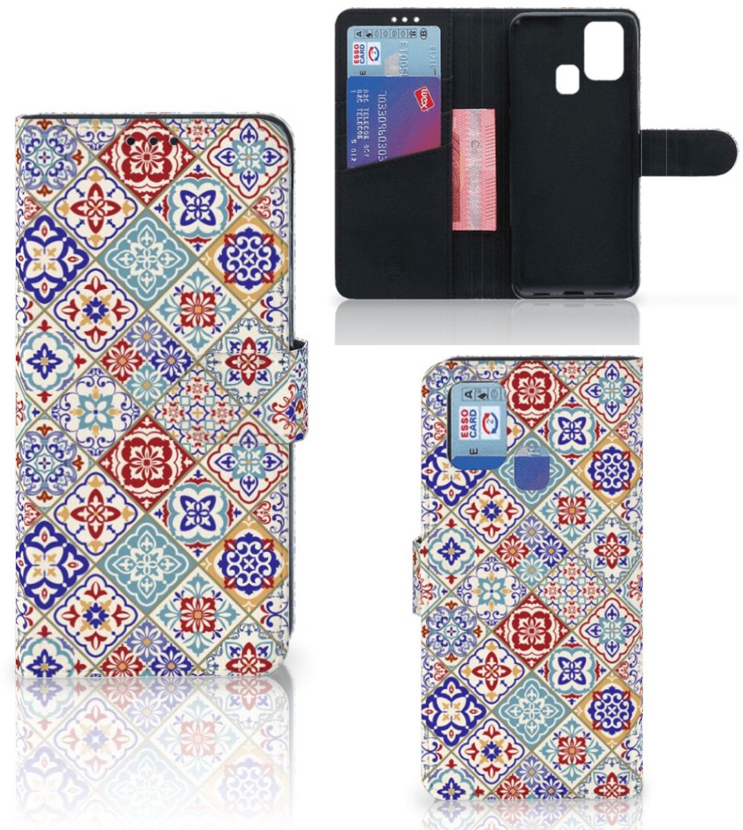 Samsung Galaxy M31 Bookcase Tiles Color