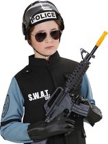 deAO Jeux de rôle de police SWAT avec une veste de police, un casque, une  grenade et bien plus encore d'accessoires des forces de l'ordre ainsi qu'un  sac de rangement - superbe