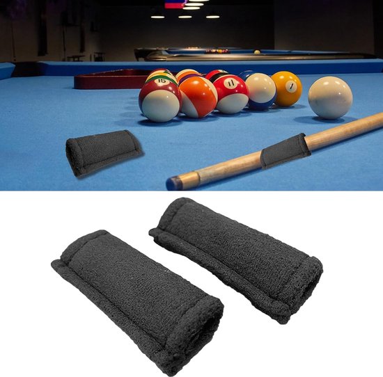 Billiard Cue Cleaner - Pool Cue Shaft Cleaner - Pool Keu Onderhoud - Zachte Katoen Materiaal - 10 cm - Zwart — afbeelding 3