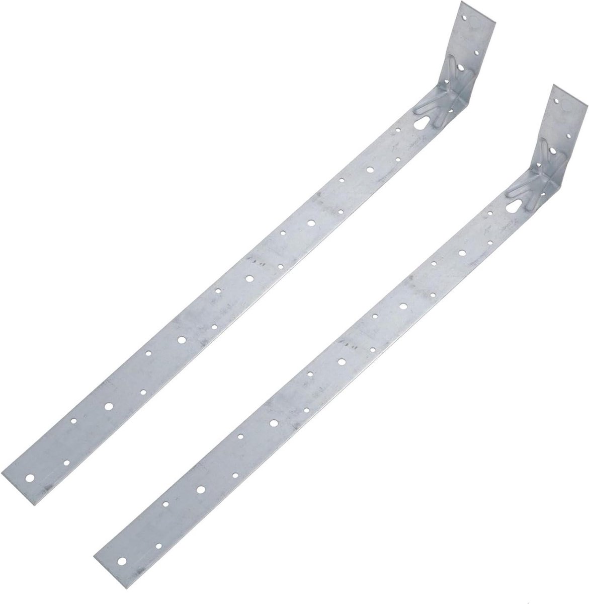 Veiligheidsriem Balkbevestiging - Verstevigingsband Hout - Balken Bevestigen - Unieke X Versterking - 600 mm Lengte - Zilver