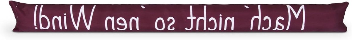 Tochtstopper - Windstopper Deurstopper - Energie Besparen - Verzwaarde Vulling - 95 cm x 12 cm - Bordeaux