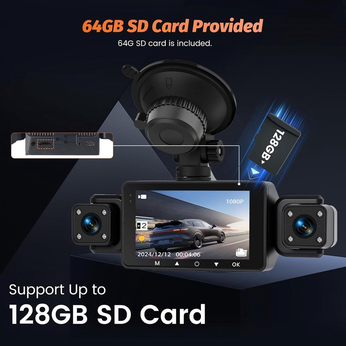 Dashcam voor de Auto - Autocamera - Rijrecorder - Autorijcamera – foto 2