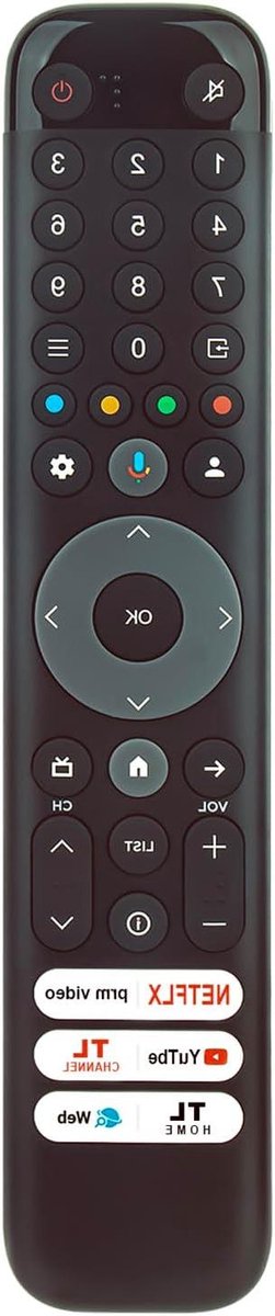 Spraakafstandsbediening TV - Universele afstandsbediening - TV bedienen - Geen programmering nodig - 10 Meter bereik - Zwart