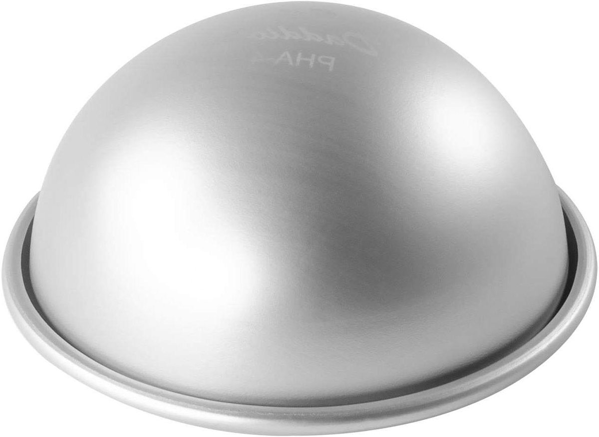 Halfronde Pan - Bakvorm Rond - Desserts Vormgeven - Niet-reactief Aluminium - 10 cm x 5 cm - Zilver