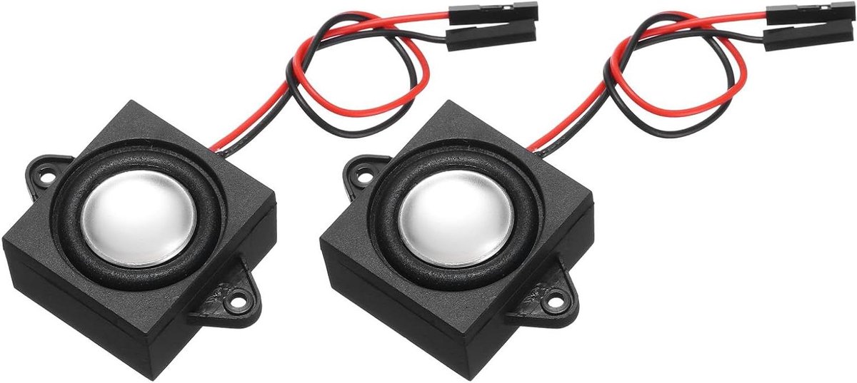 Mini Luidsprekers - Draagbare Speakers - Elektronische Projecten - Full-range Geluid - 44x31x15 mm - Zwart