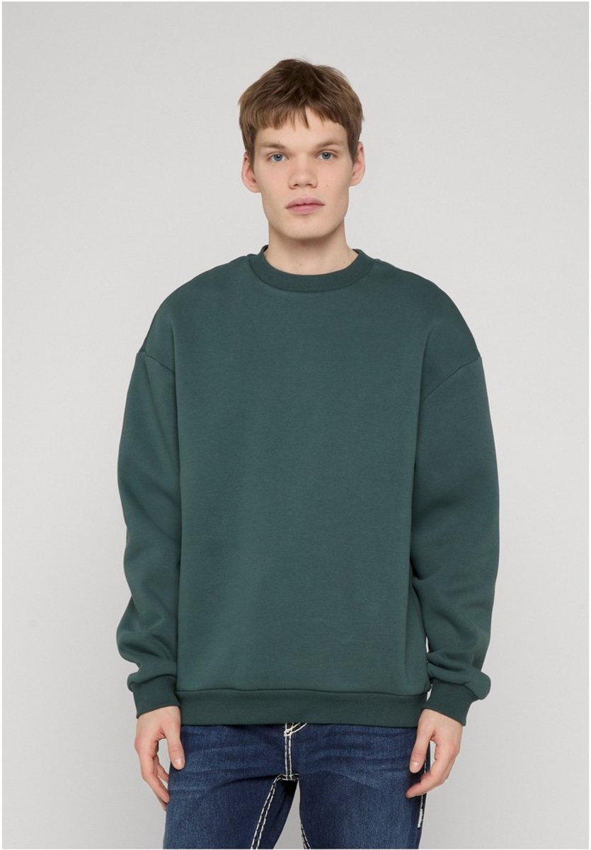 Urban Classics Fluffy Crewneck sweater/trui 4XL Donkergroen