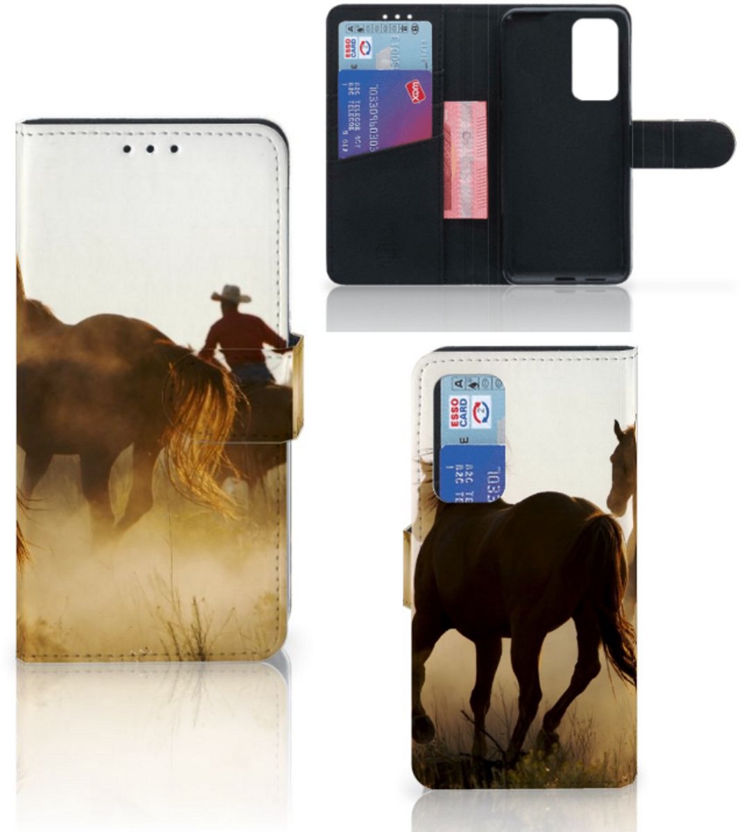 Huawei P40 Telefoonhoesje met Pasjes Design Cowboy