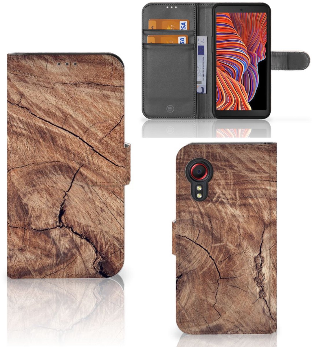 Samsung Galaxy Xcover 5 Book Style Case Tree Trunk