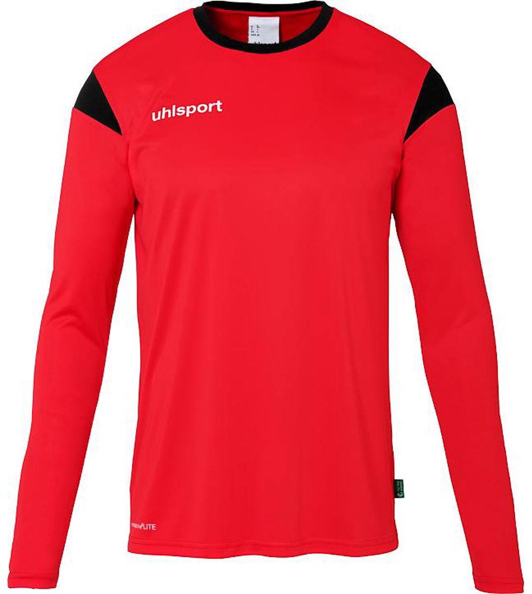 Uhlsport Squad 27 Voetbalshirt Lange Mouw Heren - Rood / Zwart | Maat: M