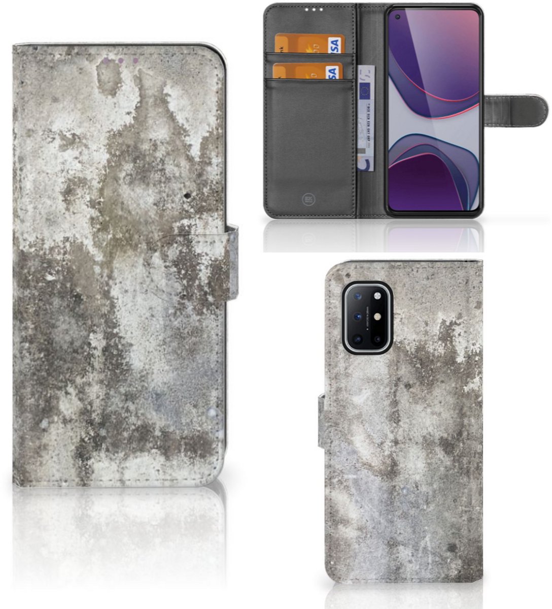 OnePlus 8T Bookcase Beton Print