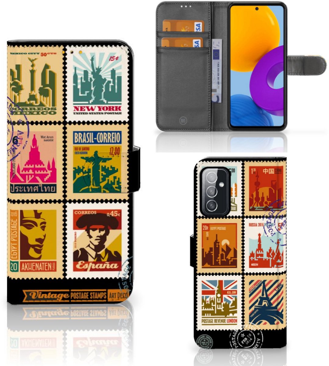 Samsung Galaxy M52 Flip Cover Postzegels