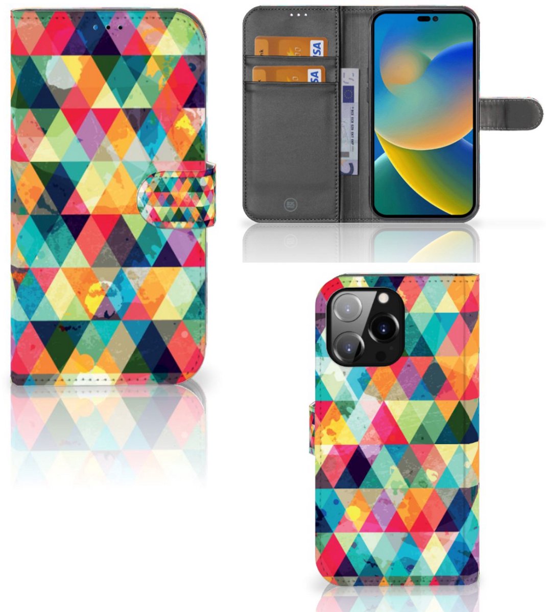 iPhone 14 Pro Max Telefoon Hoesje Geruit