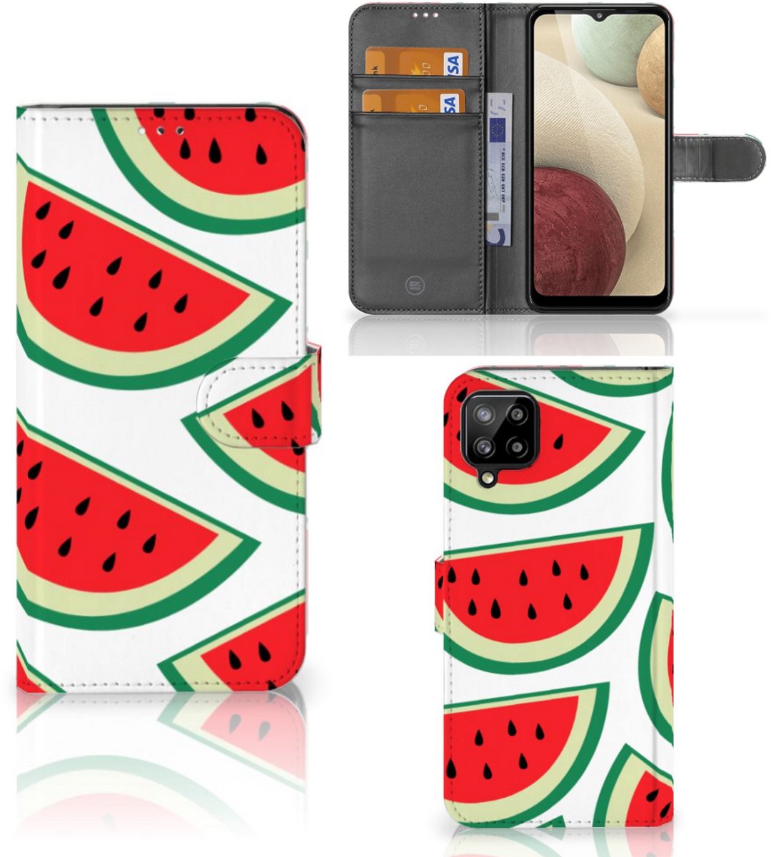 Samsung Galaxy A12 Book Cover Watermelons