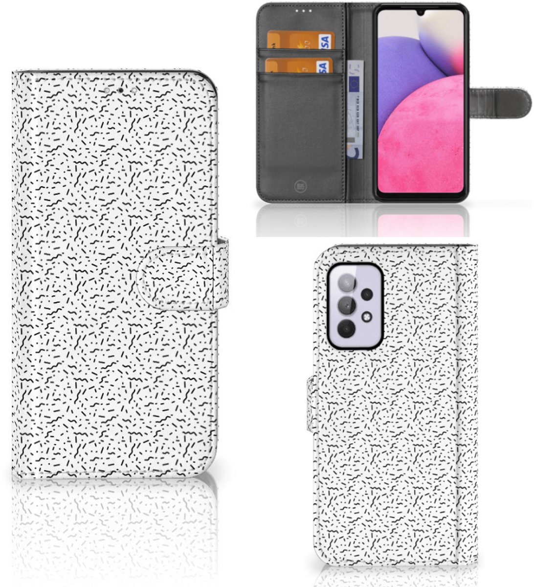 Samsung Galaxy A33 5G Telefoon Hoesje Stripes Dots