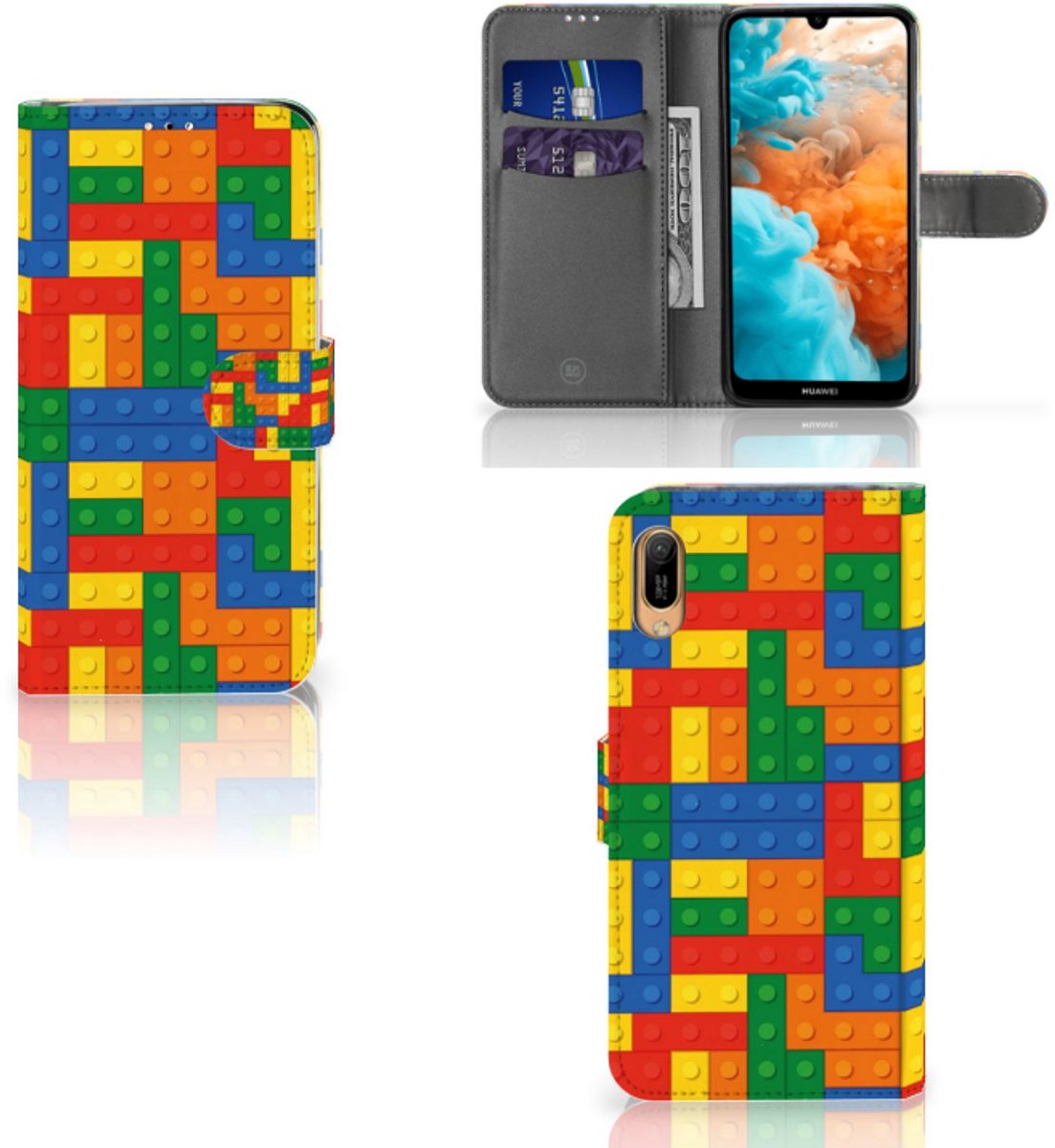 Huawei Y6 (2019) Telefoon Hoesje Blokken