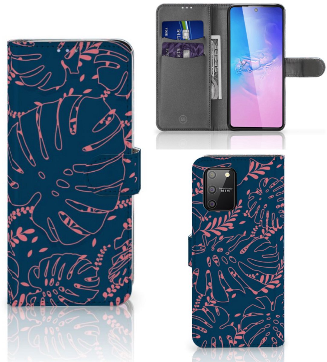 Samsung S10 Lite Hoesje Palm Leaves