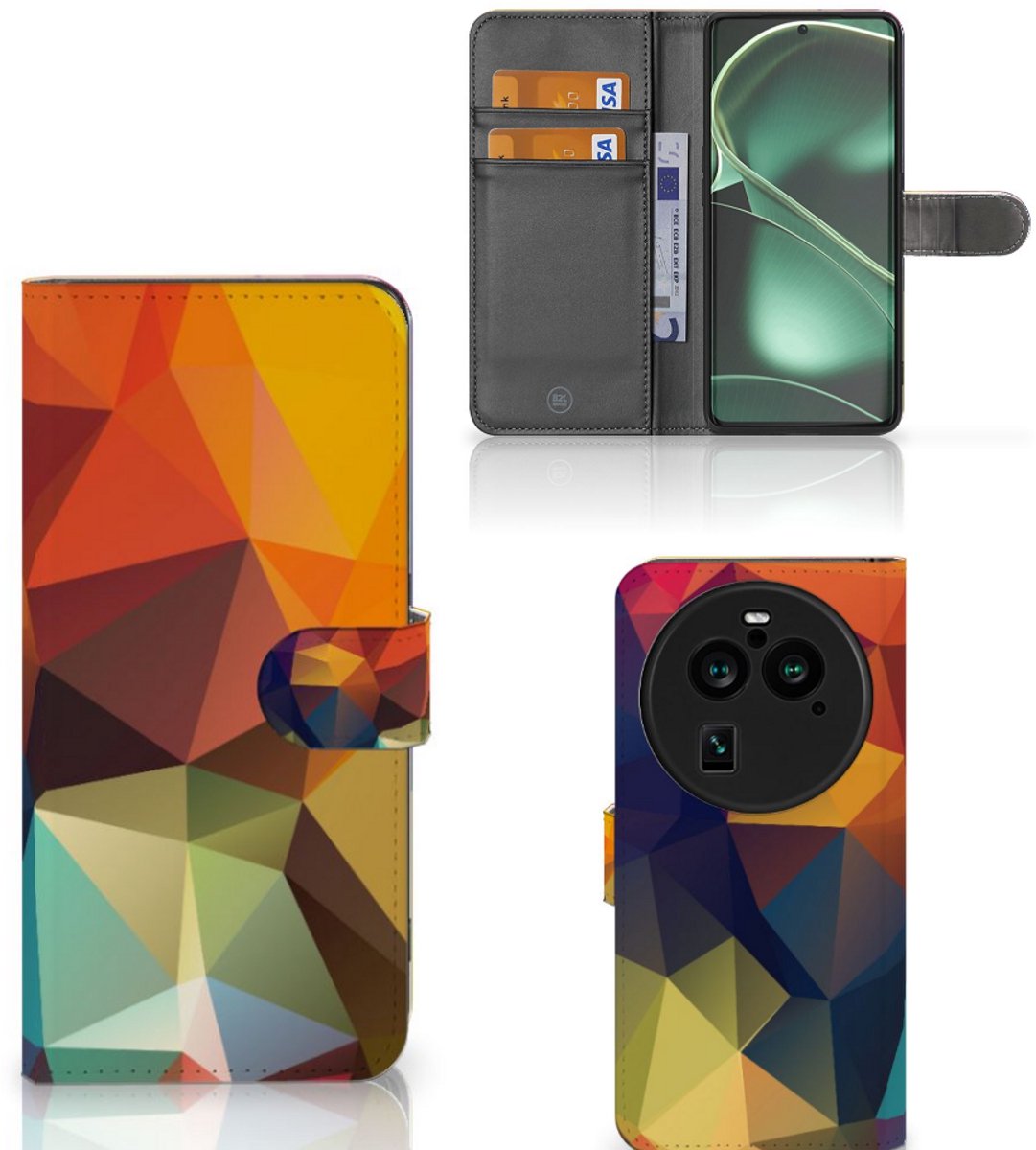 OPPO Find X6 Pro Book Case Polygon Color