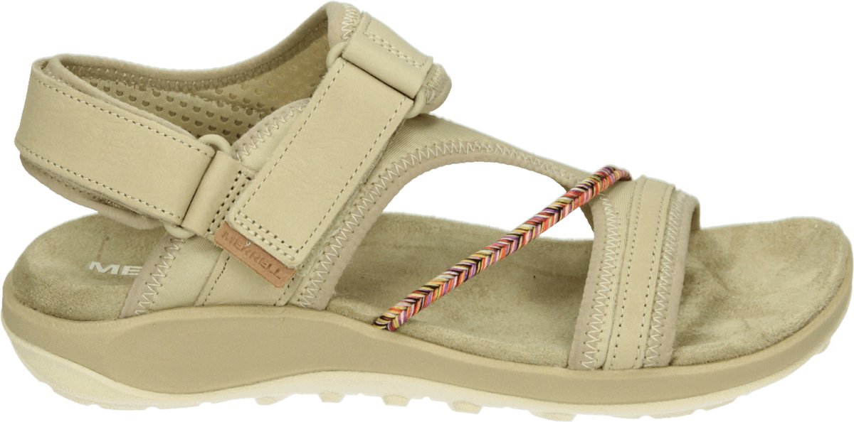 Merrell - J006746 TERRAN 4 BACKSTRAP - Sandalen met hakDames Sandalen - Kleur: Wit/beige - Maat: 38