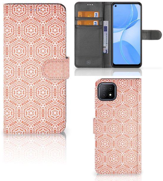 Portefeuille pour OPPO A73 5G Coque Modèle Orange