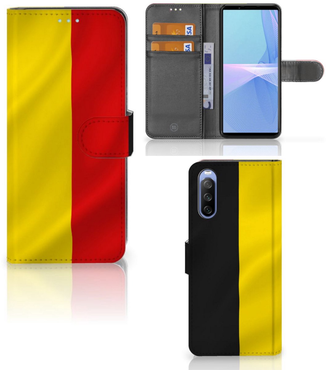 Sony Xperia 10 III Bookstyle Case Belgische Vlag