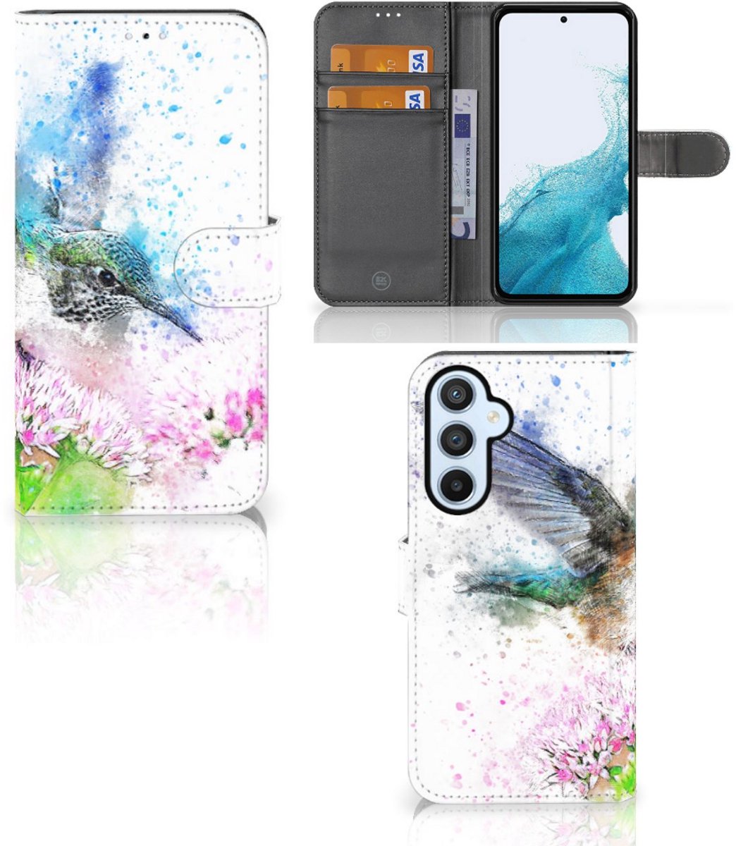 Book Case voor Hoesje Samsung Galaxy A54 5G Vogel