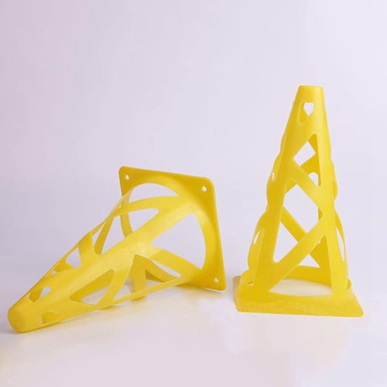 Holle Markeerkegels - Trainingskegels Sport - Sporttraining Grenzen Stellen - Stabiel Hol Ontwerp - 23cm Hoog 13cm Breed - Groen — afbeelding 2