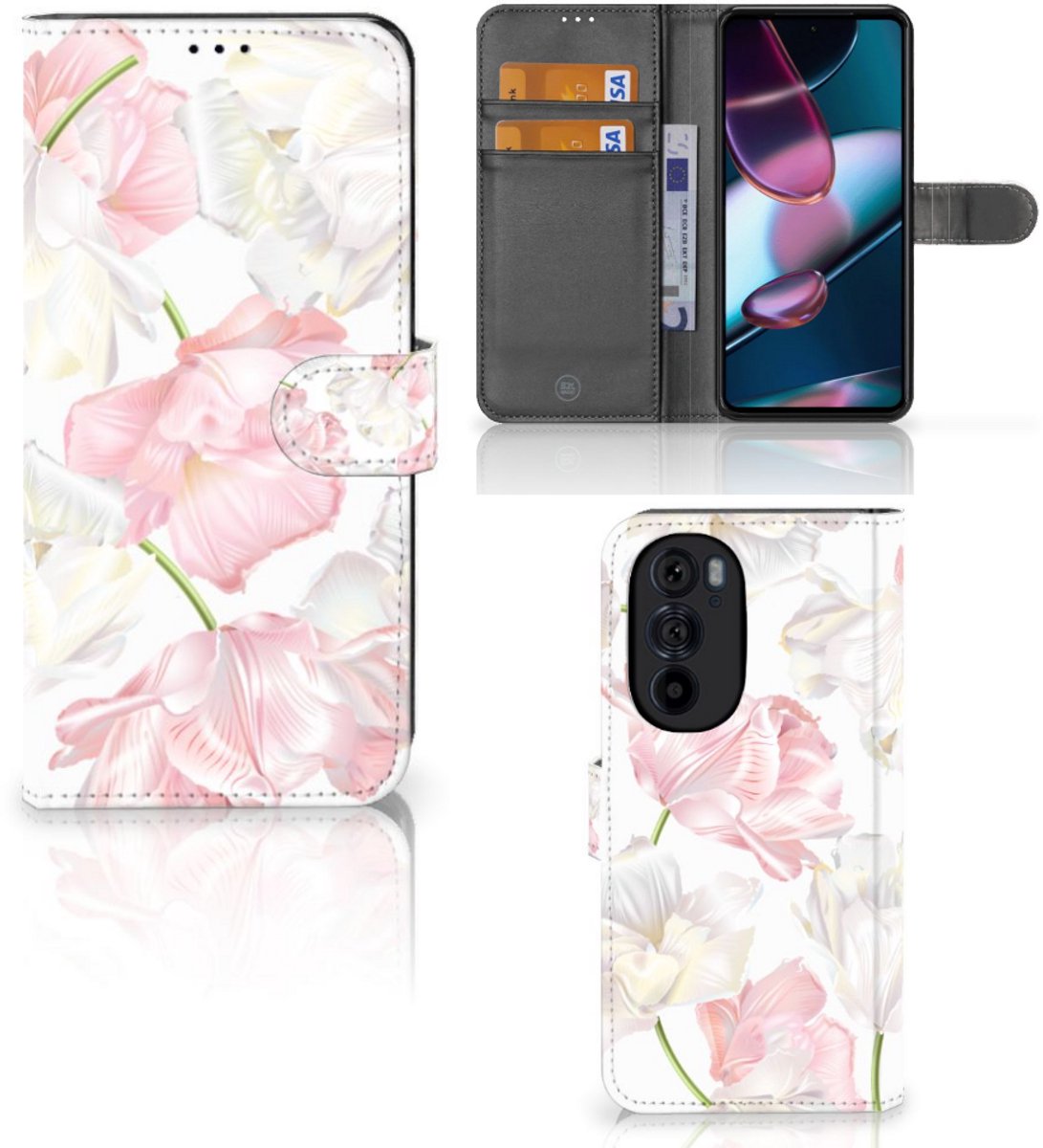 Motorola Edge 30 Pro Hoesje Lovely Flowers