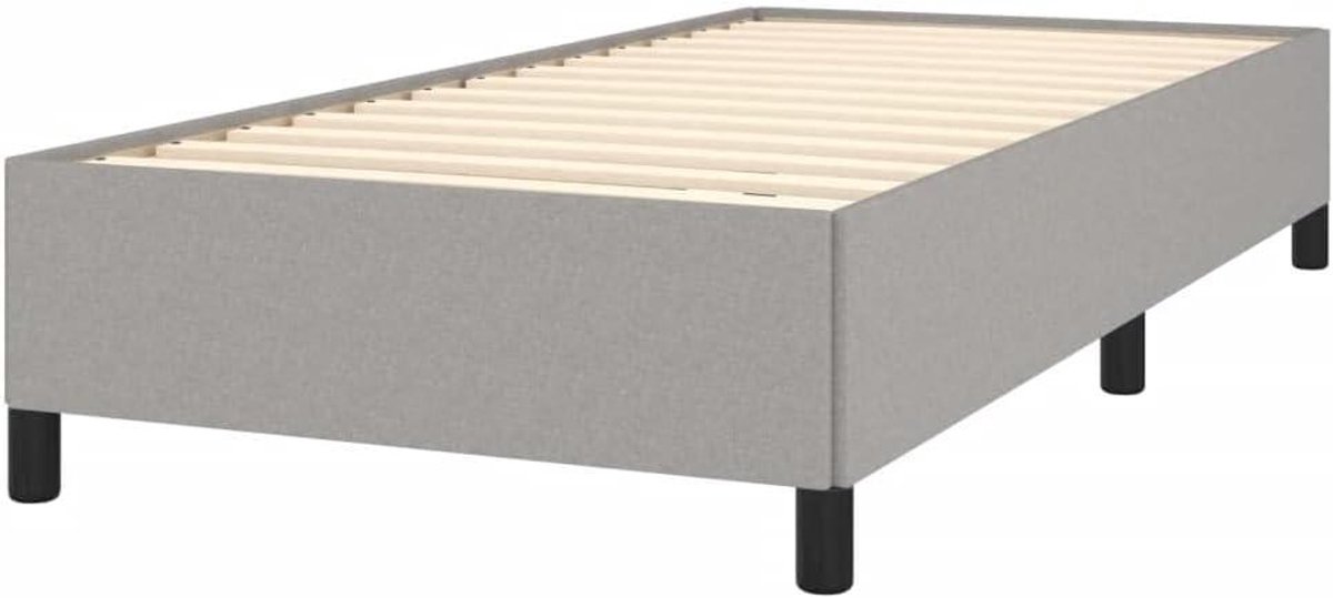 Bedframe - Bedombouw - Goede Nachtrust - Stabiele Pootjes - 90x190 cm - Lichtgrijs