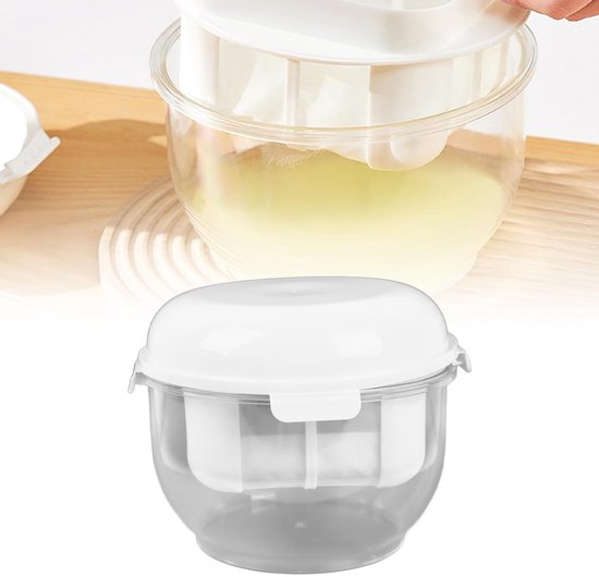 Yoghurtzeef voor het maken van Griekse yoghurt, ultrafijne wei-separator, ideaal voor gezonde zelfgemaakte yoghurt en lactosevrije opties — afbeelding 5