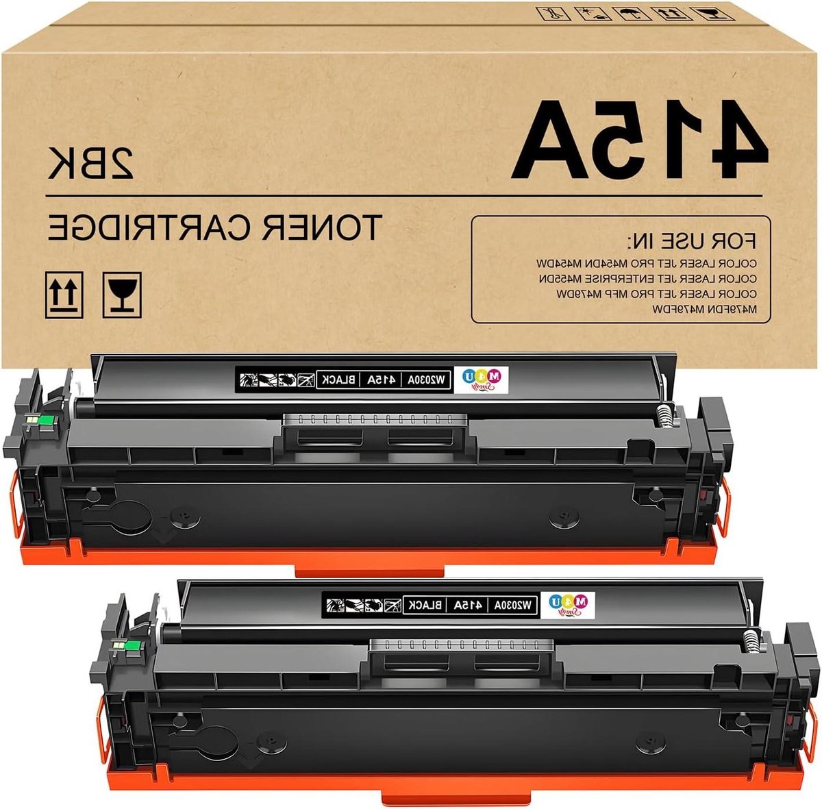 Tonercartridges Zwart - Toner Set - Zwart Printen - Met Chip - 2400 Pagina's - Zwart