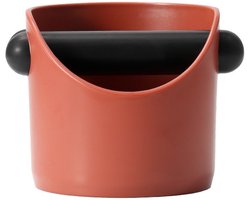 Koffiedikbak - opvangbak voor koffiedik - uitklopbak koffie - knock box - afvalbak voor koffie - koffieaccessoires - ABS - Rood