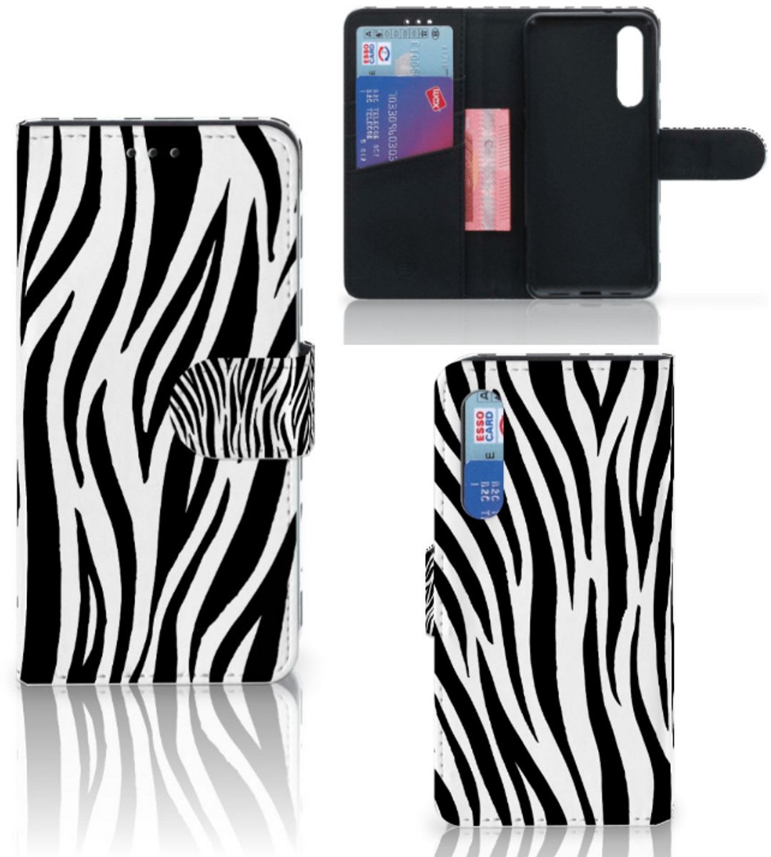 Xiaomi Mi 9 SE Telefoonhoesje met Pasjes Zebra
