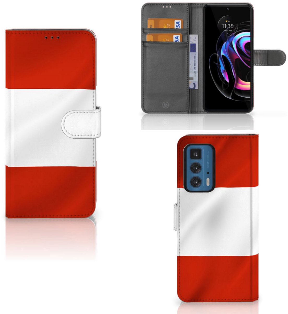 Motorola Edge 20 Pro Bookstyle Case Oostenrijk