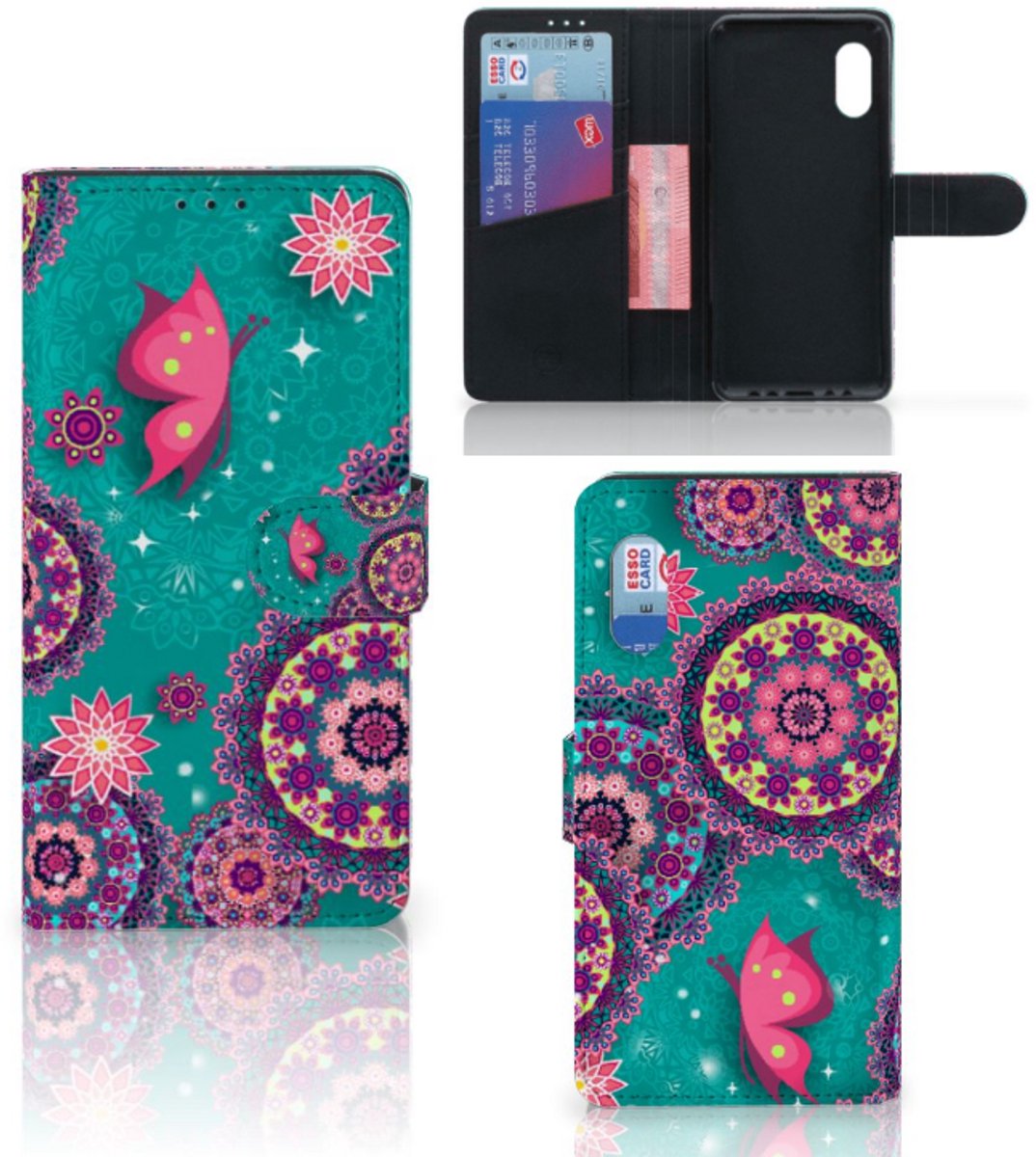 Samsung Xcover Pro Hoesje Cirkels en Vlinders