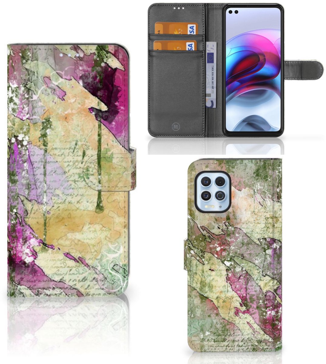 Hoesje Motorola Moto G100 Letter Painting