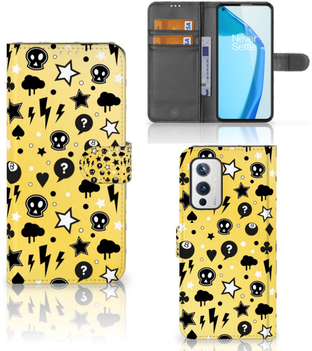 Telefoonhoesje met Naam OnePlus 9 Punk Geel