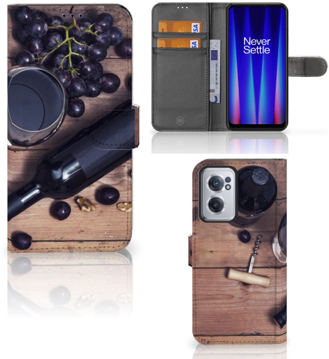 OnePlus Nord CE 2 Book Cover Wijn