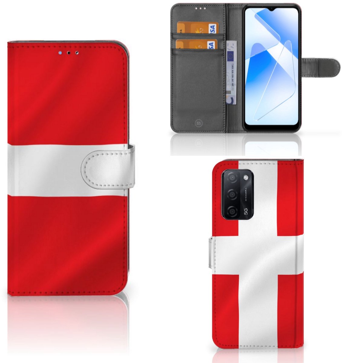 OPPO A16/A16s/A54s Bookstyle Case Denemarken