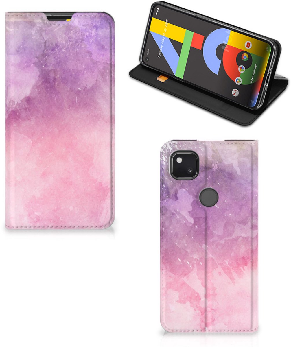 Bookcase Google Pixel 4a Pink Purple Paint